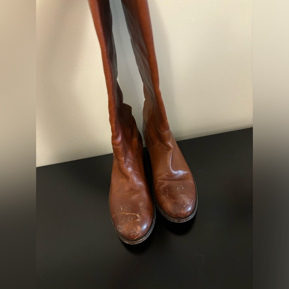 Frye Melissa Button Leather Riding Boot - Picture 2 of 9